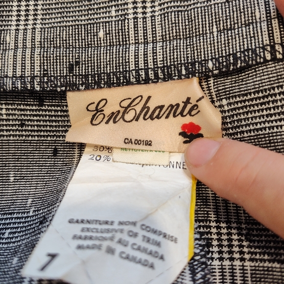 Vintage Glen plaid shorts with pleats - Picture 4 of 5